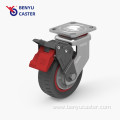 8Inch Heavy Duty PU Universal Caster with Brake